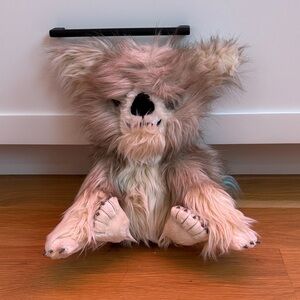 Netflix Plush with Soft Gray and White Fur